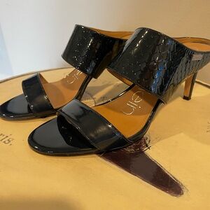 Ladies Calvin Klein Cecily Heeled Sandals size 6 Navy